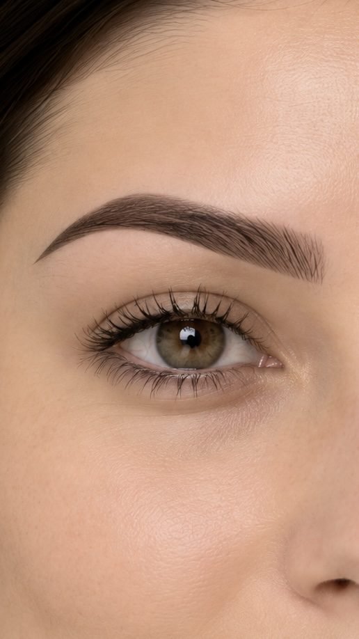 Cejas: sombreado después del tratamiento
