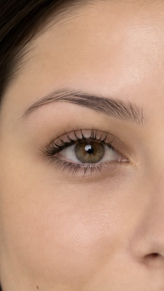 Cejas: sombreado antes del tratamiento